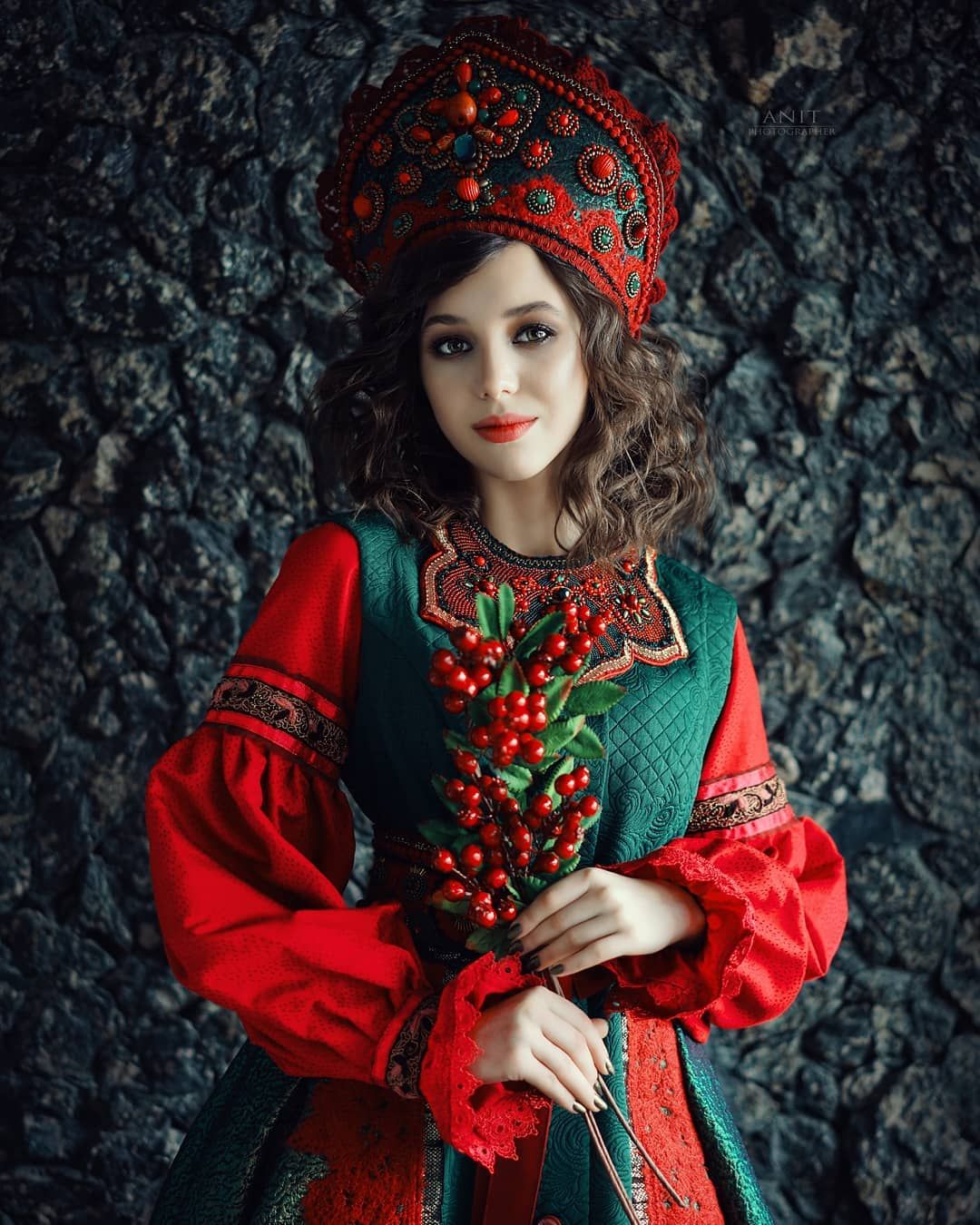 Nude girl Women in Slavic costumes in Pinlan